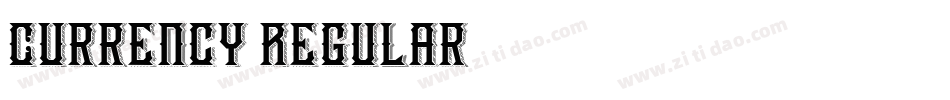 Currency Regular字体转换
